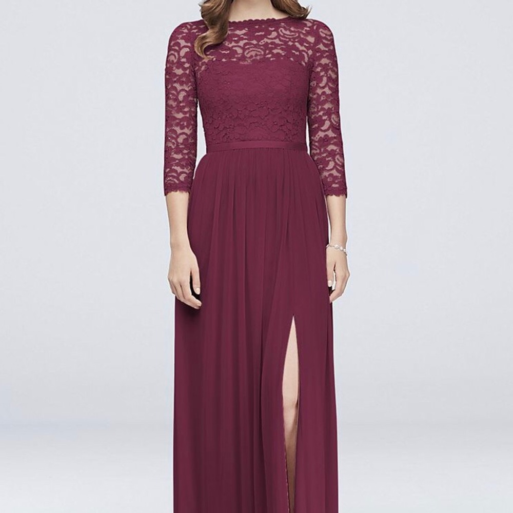 Wine Lace Dress